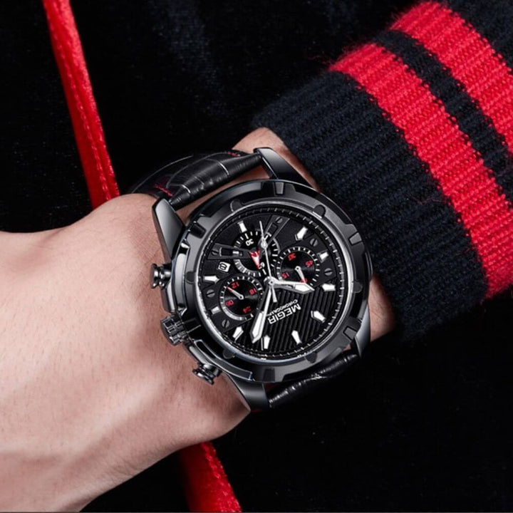 Robust och elegant kronograf sportklocka