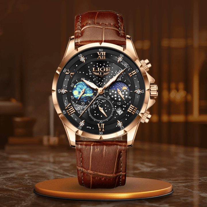 Elegant Moonphase Klocka