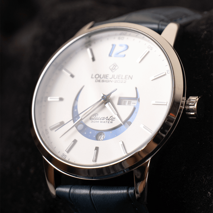Elegant Luminous Moonphase Klocka