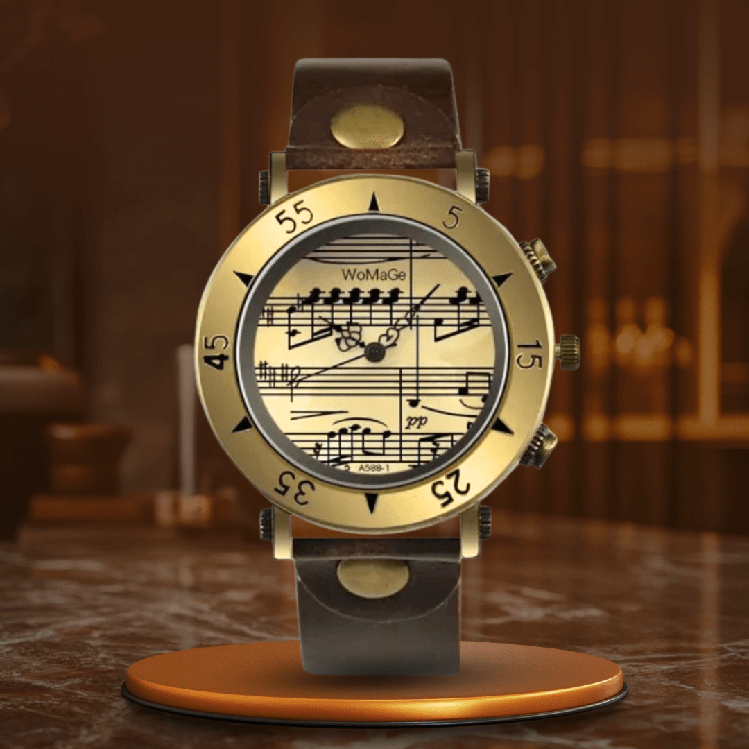 Elegant Musiknot Klocka