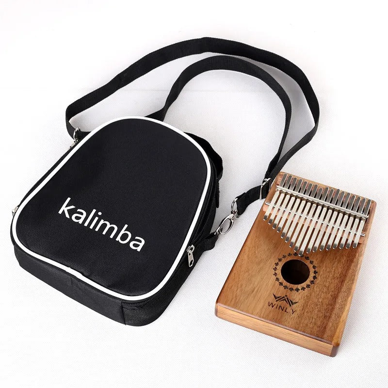 Kalimba Tumb Piano - Bärbar Träinstrument Med 17 Tangenter