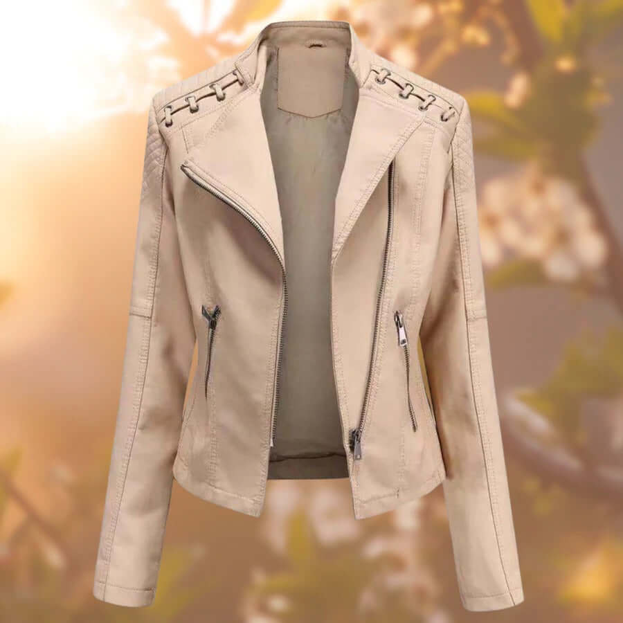 Elegant & Tidlös Skinnjacka för Damer – Stil & Komfort