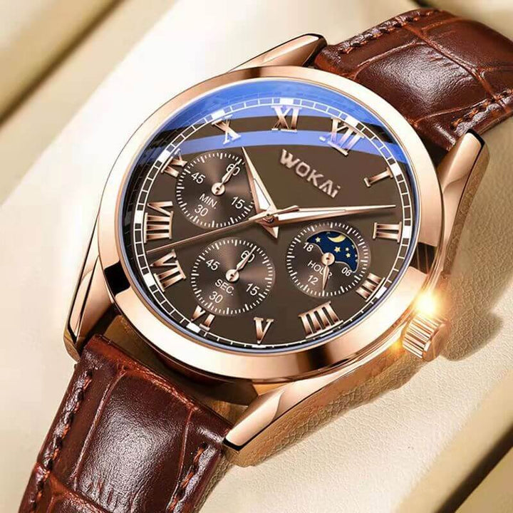 Elegant Rose Gold Quartz Watch