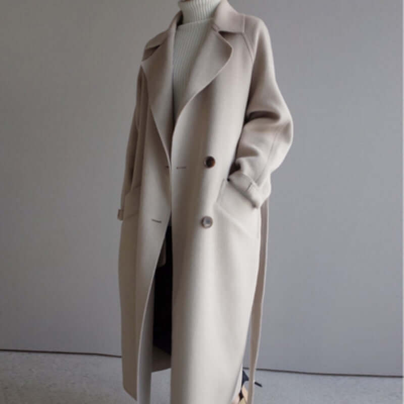 Elegant Midi Klänning med Drapering för Kvinnor