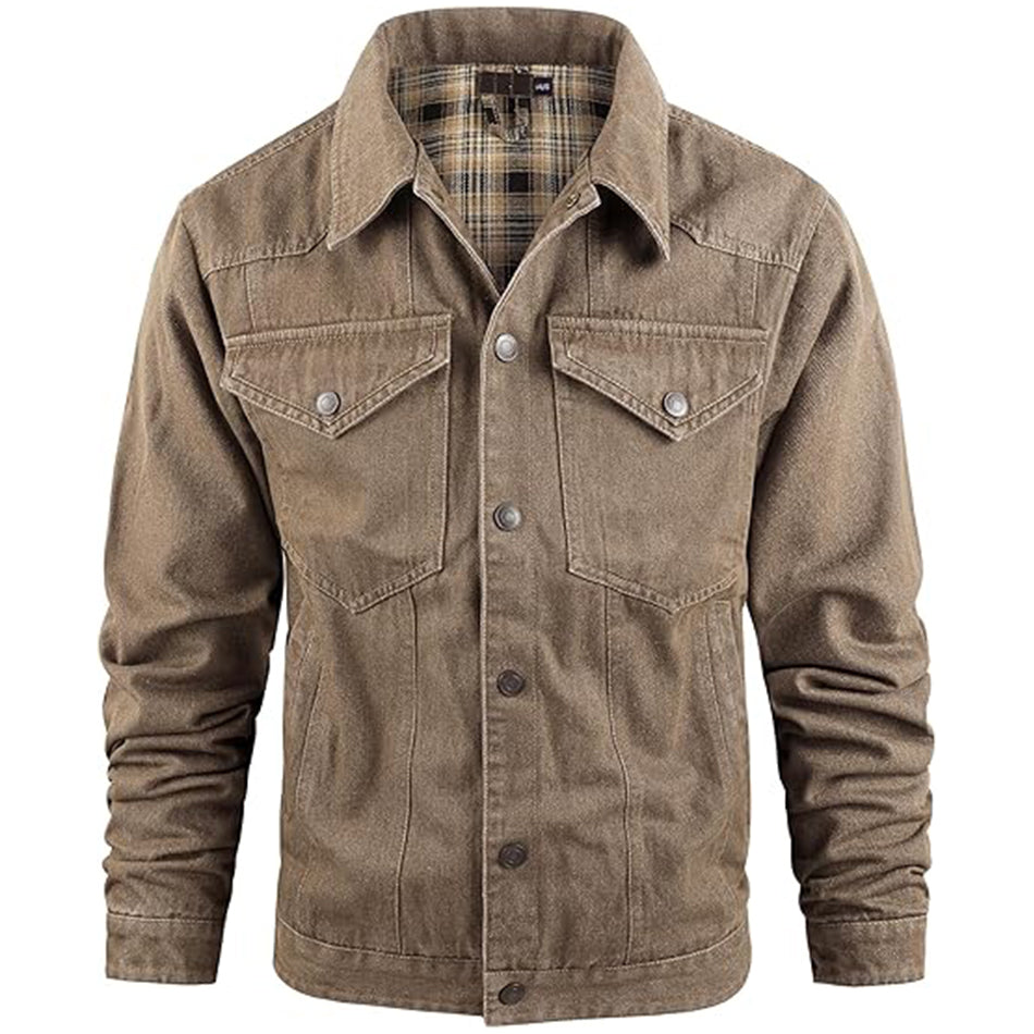 Herr Denimjacka med Stilfull Design