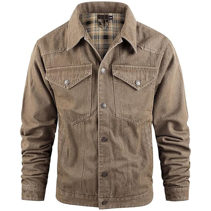Herr Denimjacka med Stilfull Design