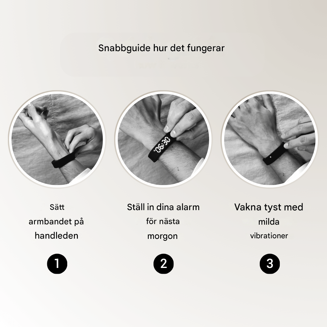 Vibrio Premium Tyst Vibrationsväckarklocka