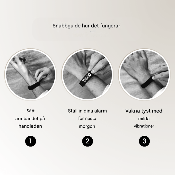 Vibrio Premium Tyst Vibrationsväckarklocka