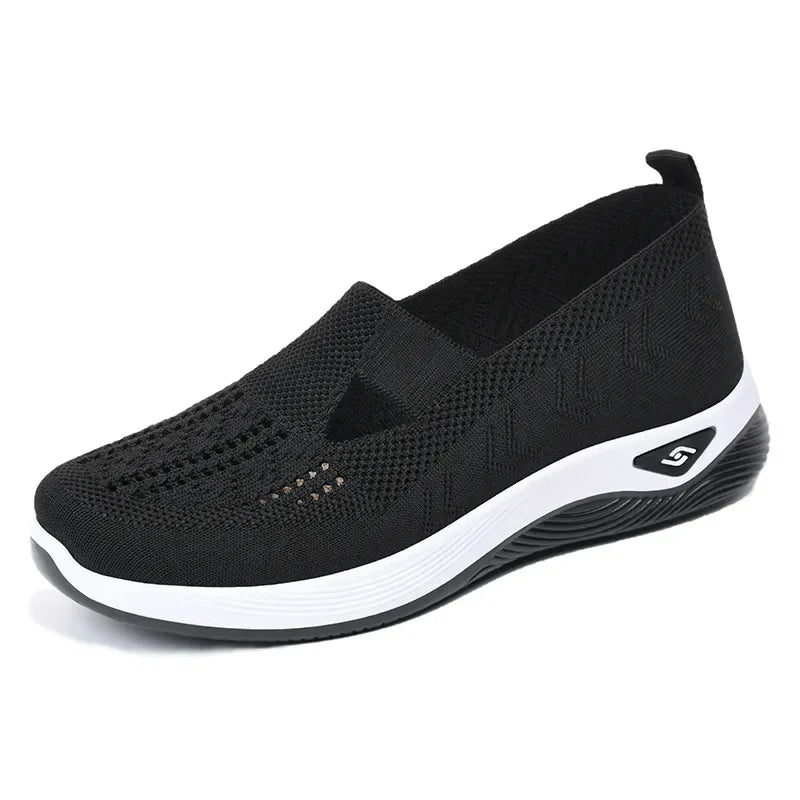 "Andningsaktiva dam sneakers med modern design och ergonomiskt stöd, slitstarkt material och mångsidig stil."