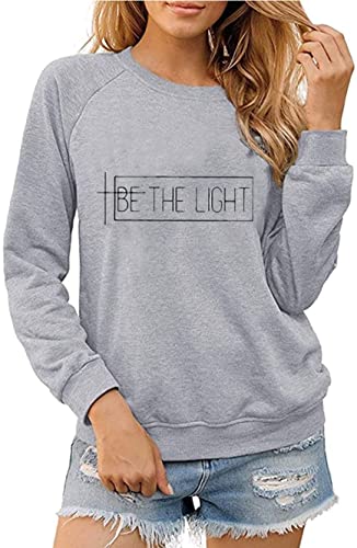 Be the Light damtröja framifrån med tryck