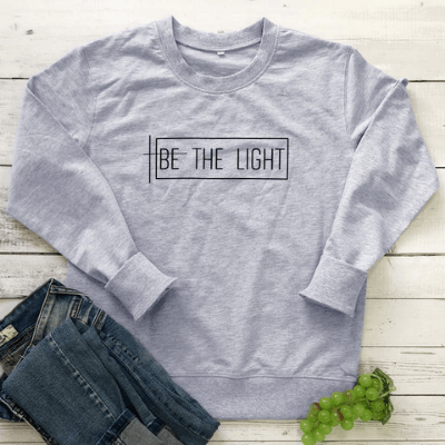 Be the Light damtröja framifrån med tryck