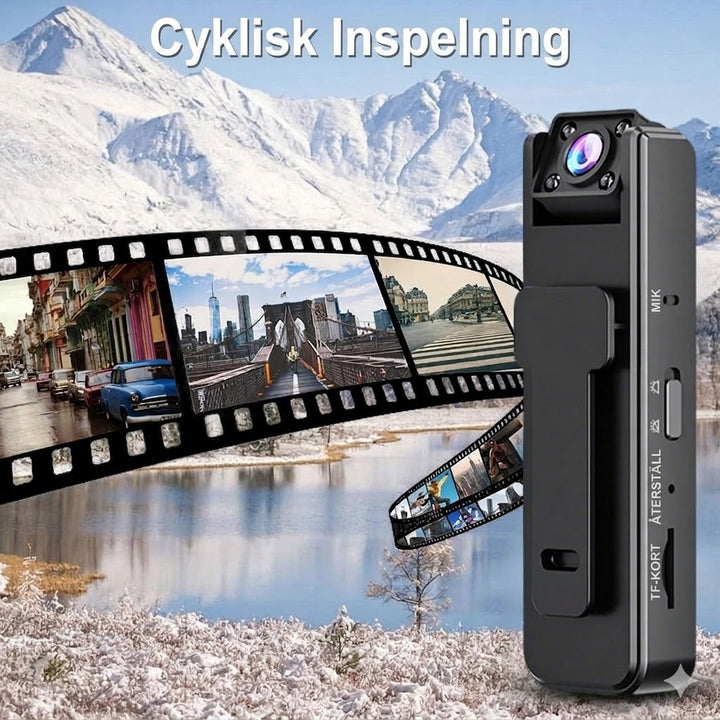 Minikamera med ljud-inspelning och nattläge