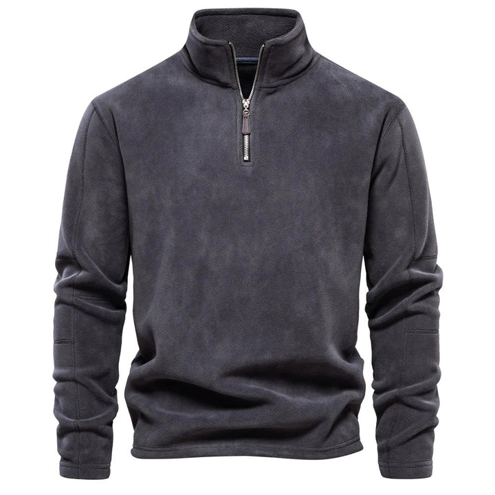 "Dam fleece-tröja med hög krage, vintervarm och elegant, mjuk fleece för komfort, perfekt för kalla dagar."
