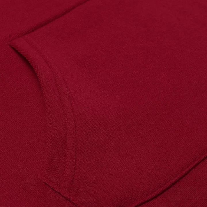 "Dam hoodieklänning i mjuk polyester och elastisk spandex, knälång med känguruficka, stilren och bekväm."