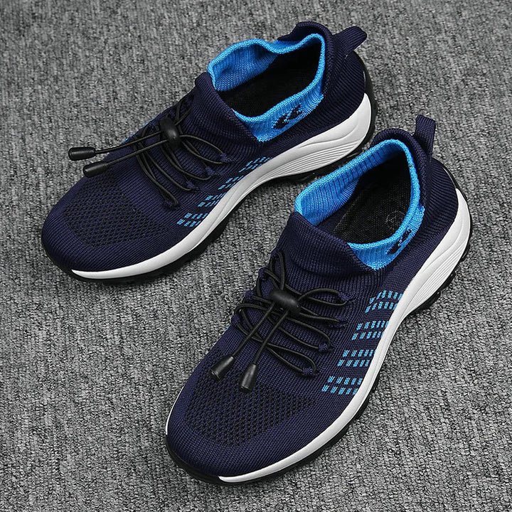"Dam sneakers med sportig design, andningsbart mesh och tjock sula, idealiska för träning och vardaglig användning."