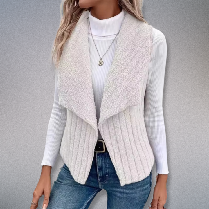 "Damens cardigan i solid färg med notch krage, modern stil, mjukt tyg, idealisk för lager-på-lager och alla tillfällen."