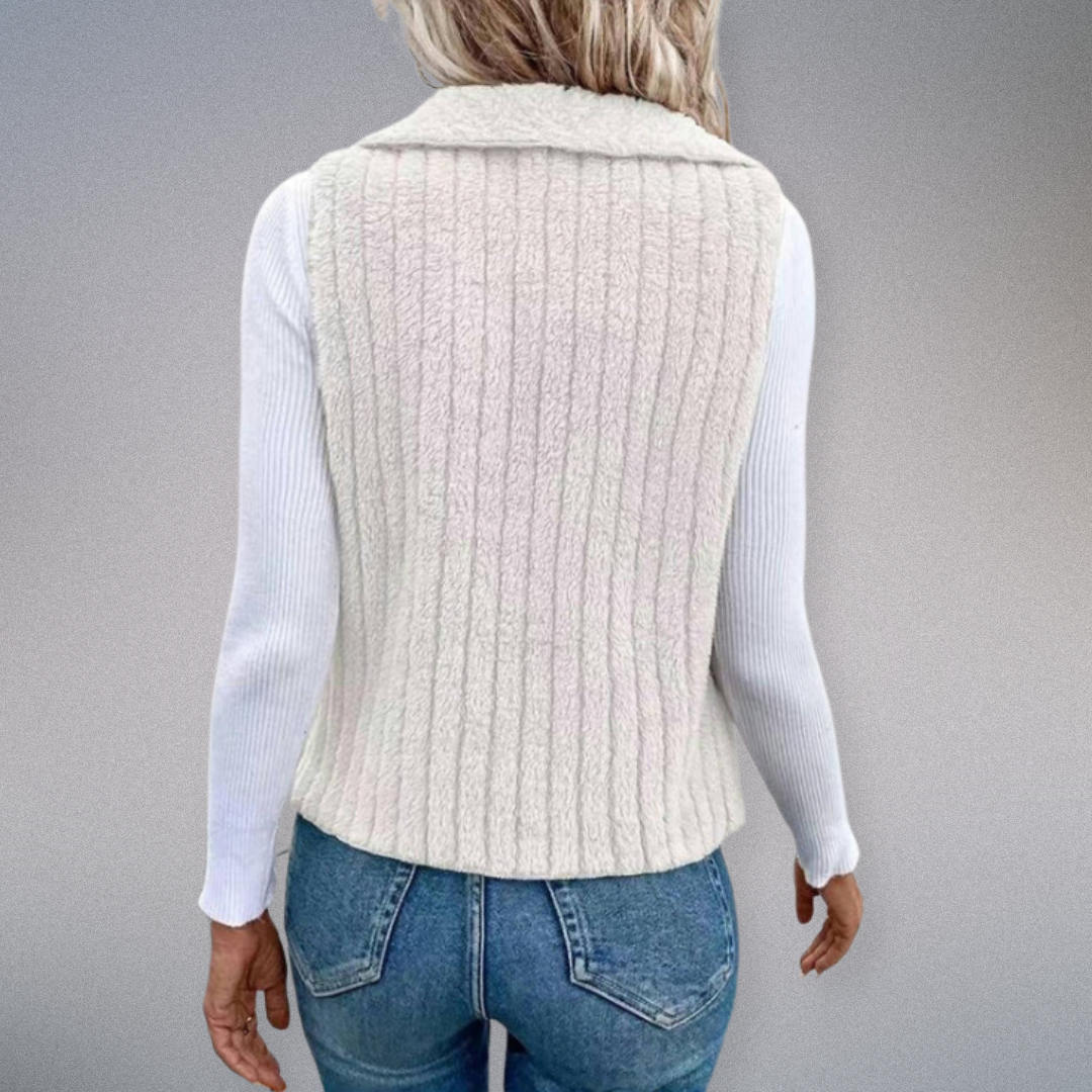 "Damens cardigan i solid färg med notch krage, modern stil, mjukt tyg, idealisk för lager-på-lager och alla tillfällen."