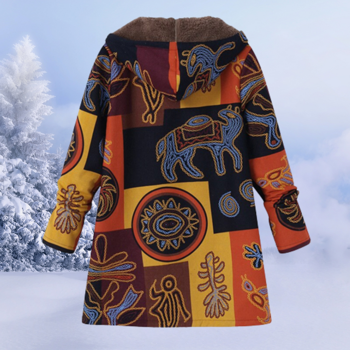 "Damjacka i modern stil, lätt material, med rena linjer och enkel silhuett, perfekt för vardag och eleganta tillfällen."