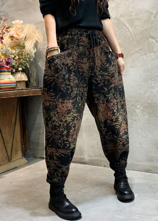 "Damjeans med cinched detaljer och mönster, figursmickrande passform och elastisk midja för stil och komfort."