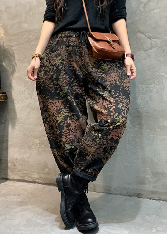 "Damjeans med cinched detaljer och mönster, figursmickrande passform och elastisk midja för stil och komfort."