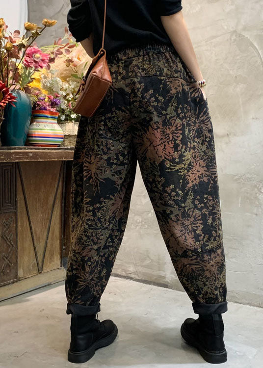 "Damjeans med cinched detaljer och mönster, figursmickrande passform och elastisk midja för stil och komfort."