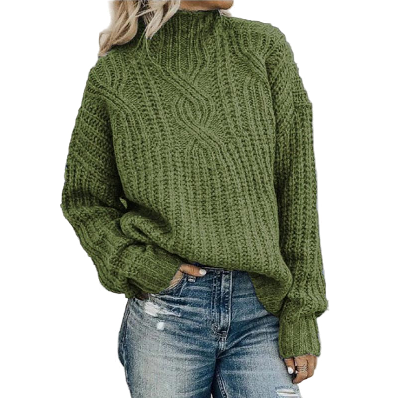 "Damtröja i mjuk stickning, tidlös design; elegant och bekväm, perfekt för alla tillfällen. Finns i flera färger."