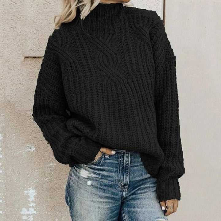 "Damtröja i mjuk stickning, tidlös design; elegant och bekväm, perfekt för alla tillfällen. Finns i flera färger."