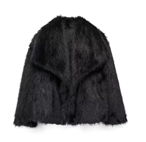 Elegant dam jacka i denim med dragkedja och rymliga fickor, stilren och perfekt för höst och vinter.