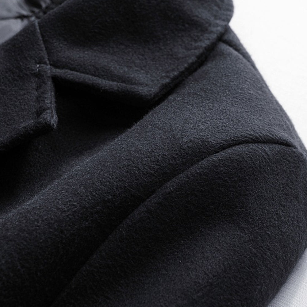 "Elegant dam lång kappa med tidlös design, polyesterblandning, perfekt för kyliga dagar, finns i beige, grå, svart."