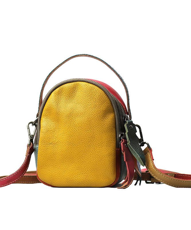 Elegant dam messenger bag i PU-läder med färgblockdesign och justerbar axelrem, perfekt för alla tillfällen.