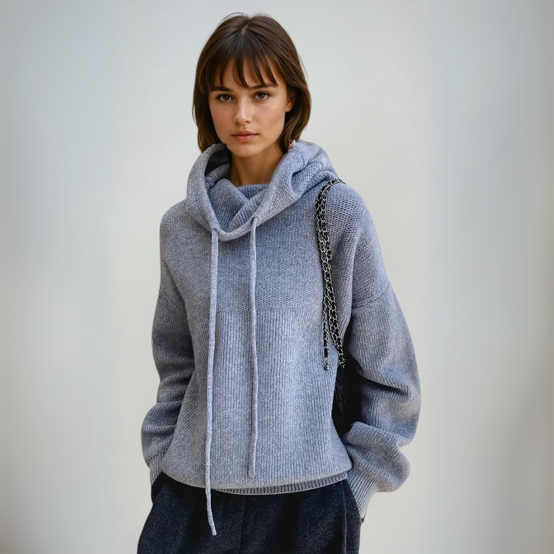"Elegant dam turtleneck tröja i ull, mjukt material, hög krage, perfekt för stilfulla och varma höst- och vinterdagar."