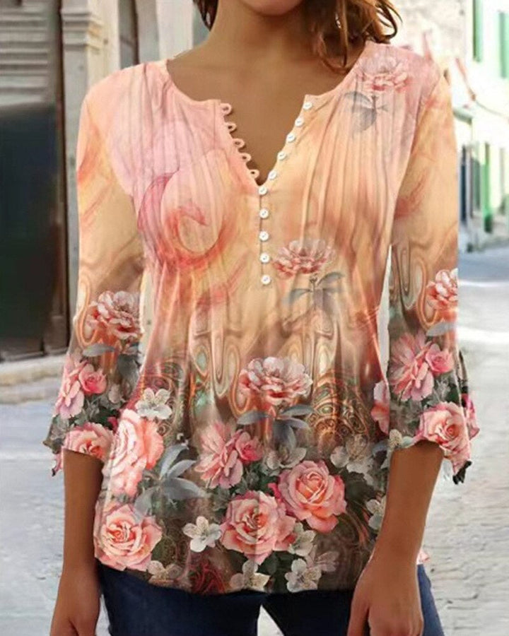 "Elegant damblus i klassisk design, bomullsmix. Tidlös, mångsidig och bekväm med mjukt material."