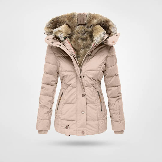 "Elegant damjacka med modernt snitt och flera fickor, perfekt för vardag och fest, mångsidig och stilren look."