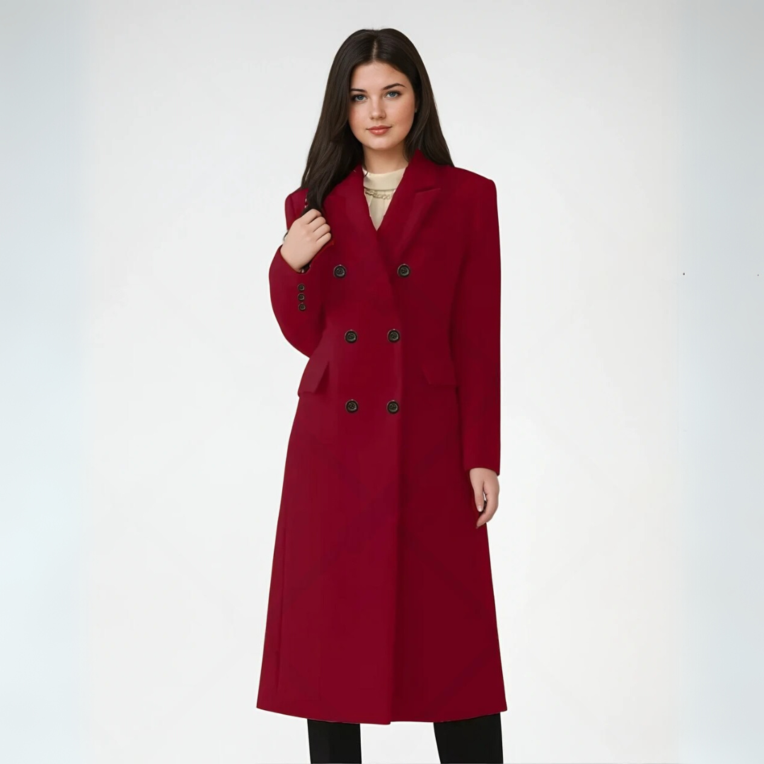 Elegant damkappa med tidlös design, kunglig stil, flera färger grå, grön, kamel, khaki, röd och svart.
