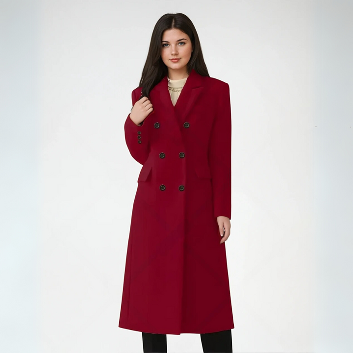 Elegant damkappa med tidlös design, kunglig stil, flera färger grå, grön, kamel, khaki, röd och svart.