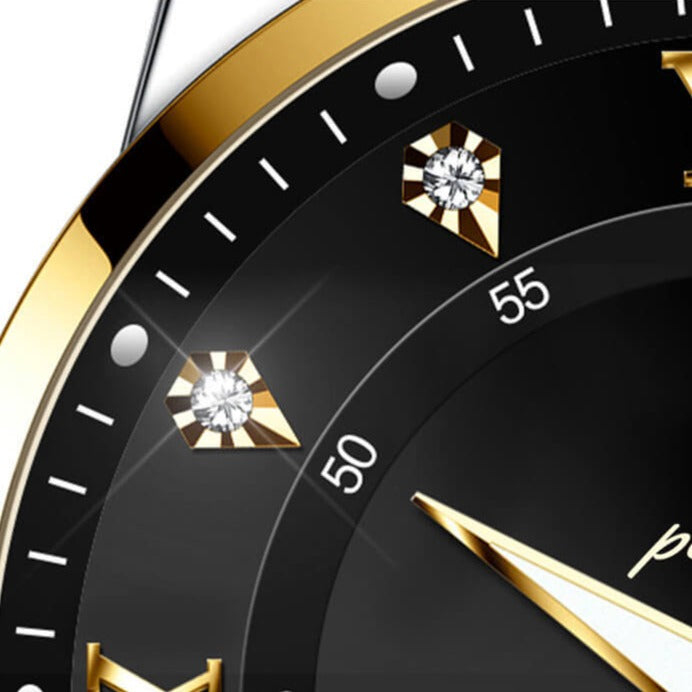 "Elegant herrklocka i rostfritt stål, multifunktion, 41 mm rund boett, stilrena färger, tidlös design för alla tillfällen"