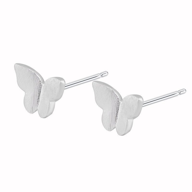 "Exklusivt set av fjärilssmycken i sterling silver för kvinnor, elegant design med zirkonsten, perfekt för daglig användning.