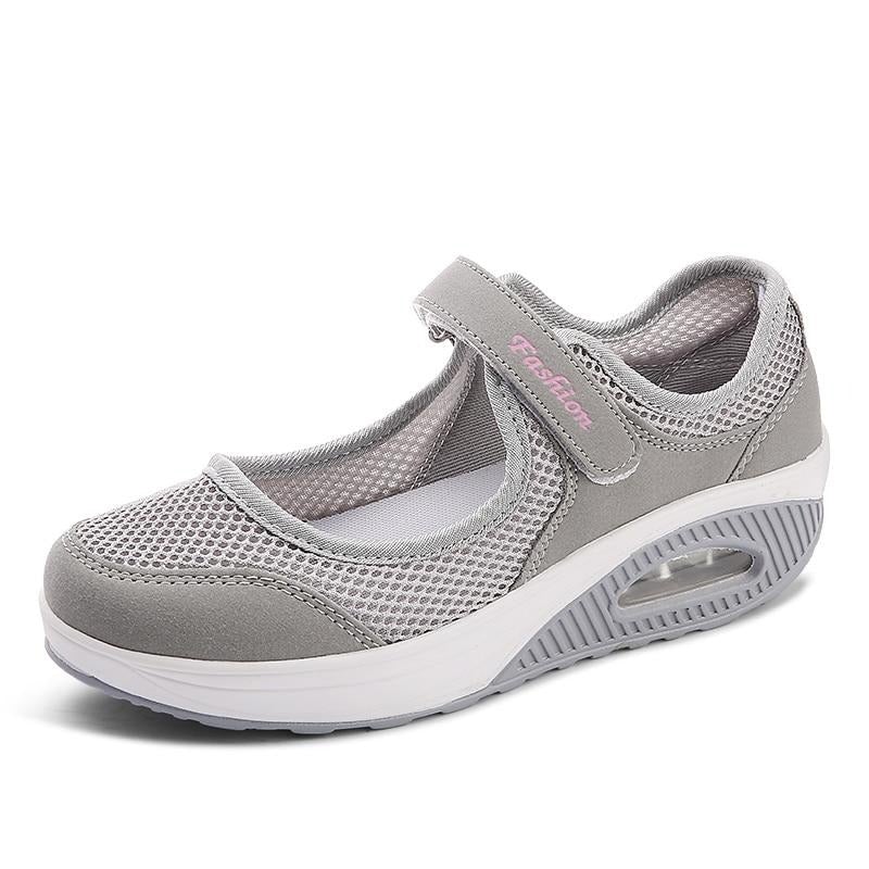 "Färgglada dam-modesneakers, andningsbara med ortopedisk fjädersula, perfekt för komfort och stil."