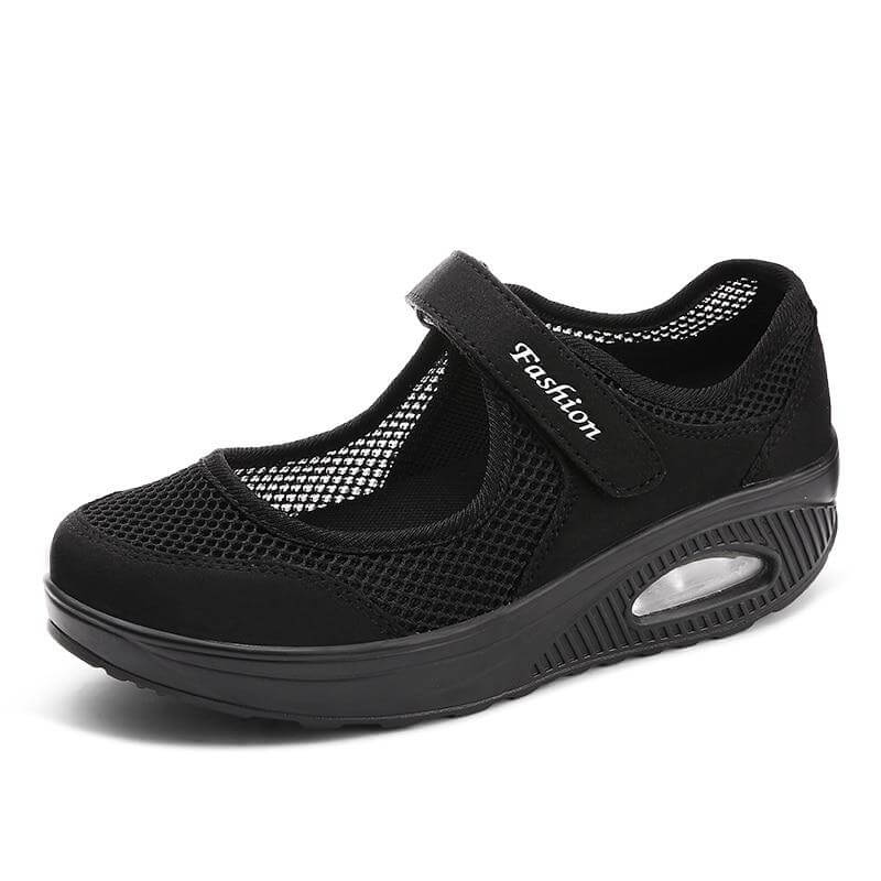 "Färgglada dam-modesneakers, andningsbara med ortopedisk fjädersula, perfekt för komfort och stil."