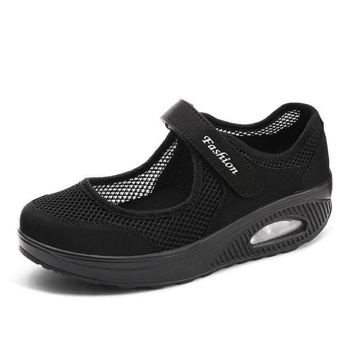 "Färgglada dam-modesneakers, andningsbara med ortopedisk fjädersula, perfekt för komfort och stil."