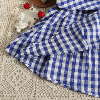 "Fyrkantig krage A-linje klänning för kvinnor med puffärm, knälång, lätt polyester, markerad midja, feminin stil."