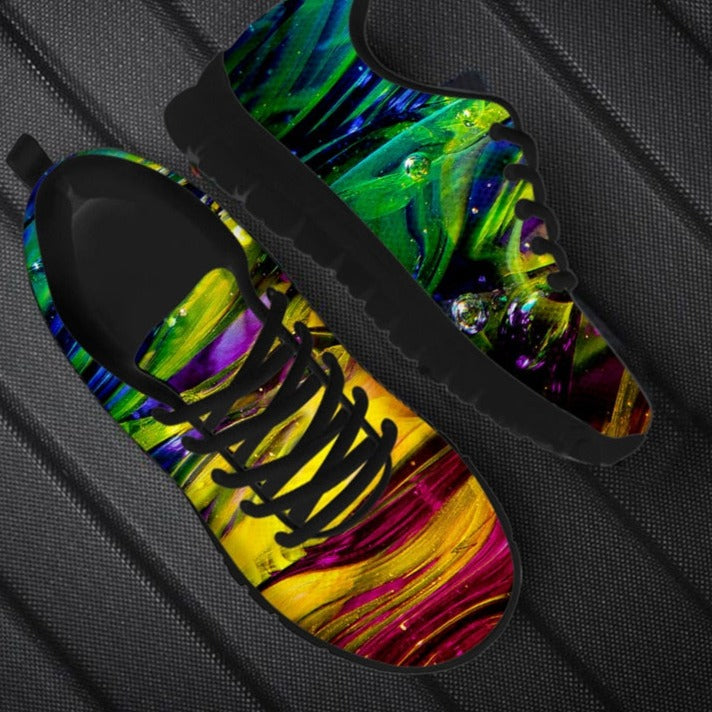 "Galaxy Sneakers för dam, lätt meshdesign, bekväma gummisulor, stilren vit färg, perfekt för stadspromenader."