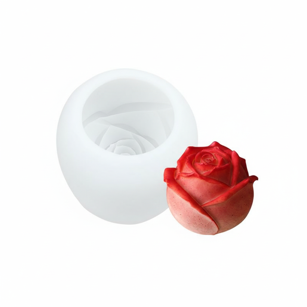 3D Silikon Rosformad Iskubform för Kök