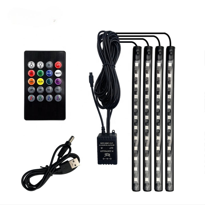LED-bilstripljus för Interiör med Musikpulsering