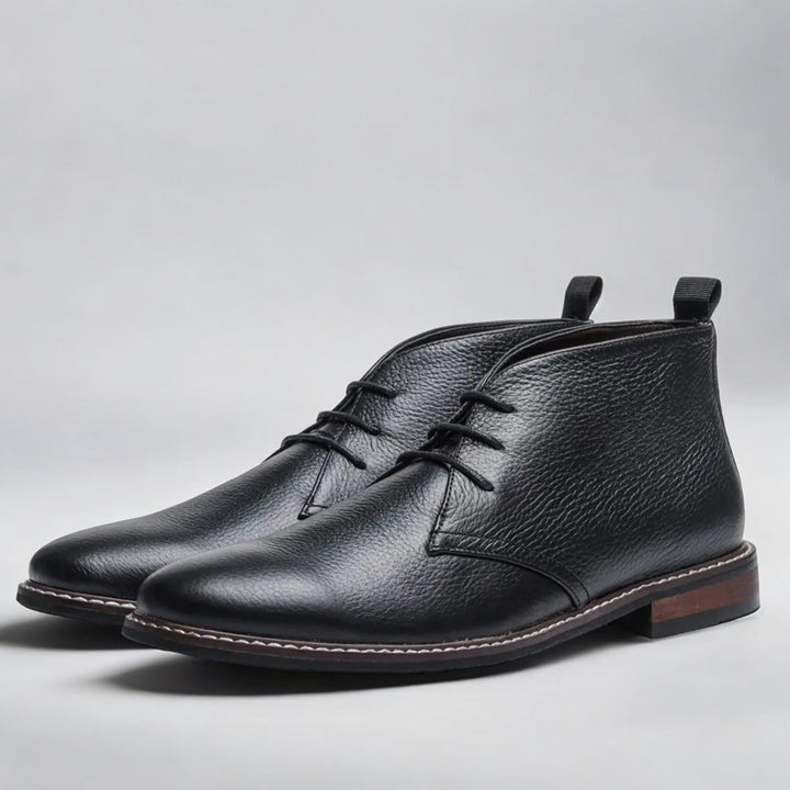 Herr Chukka boots i PU-läder med slitstark gummisula, elegant design för vardag och formella tillfällen, perfekt för män.