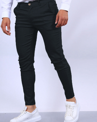 "Herr Slim Fit Stretch Jeans med fickor, djärv färg, slank silhuett, stretchig denim, lämplig för alla tillfällen"