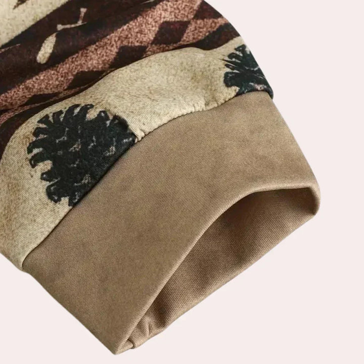"Herr huvtröja i mjuk bomull-polyester, avslappnad passform, grå färg, perfekt för dagliga aktiviteter."