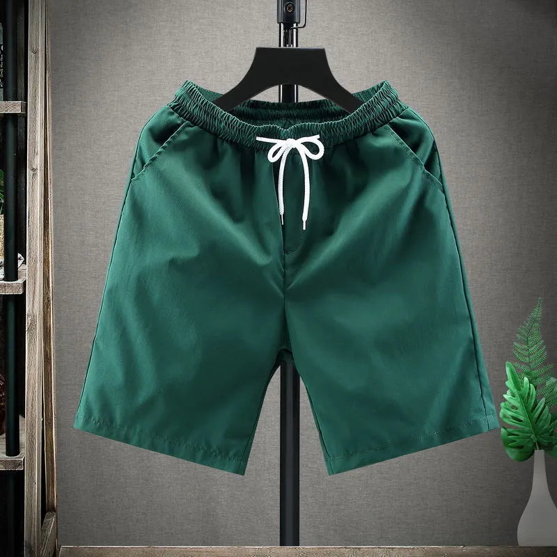 "Herr shorts i cordmaterial med justerbar snörning, avslappnad passform, beige färg för stil och komfort."