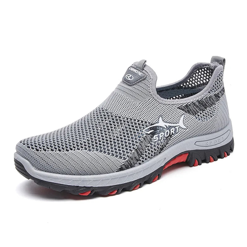 "Herr sneakers, lätt meshdesign, syntetisk blandning, fritidsskor, flexibel sula, andningsbar och stilren utseende."