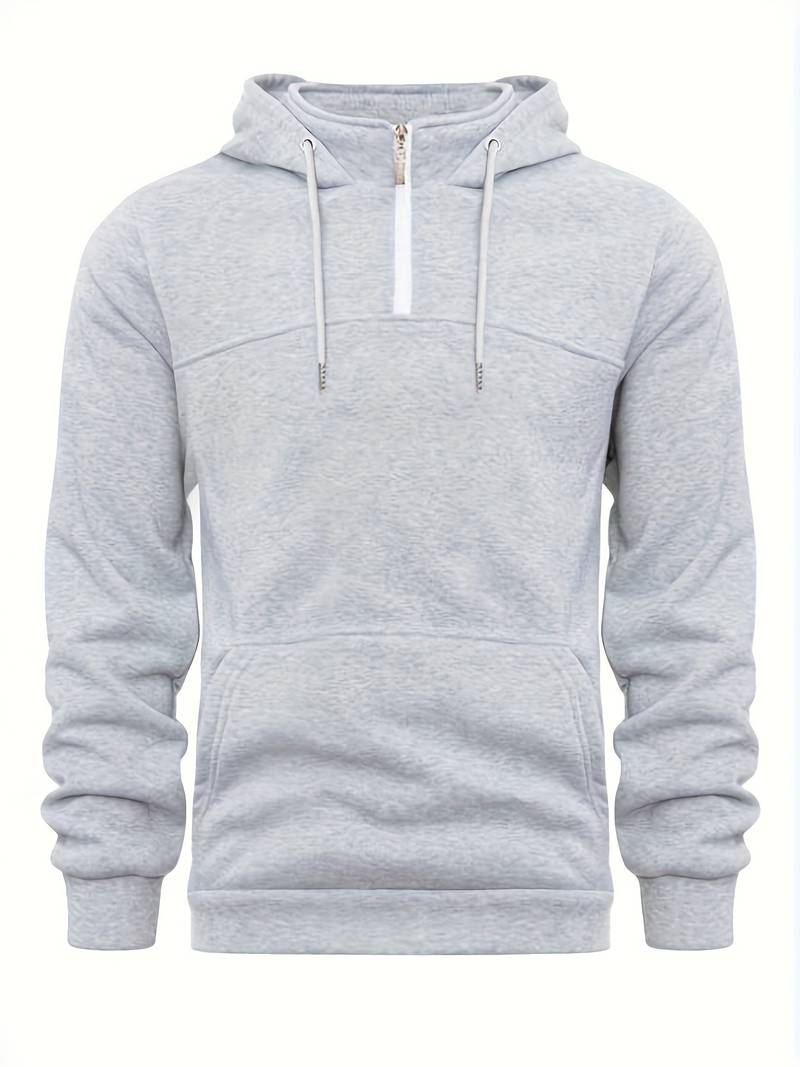 "Herrhoodie i bomull, burgund. Elegant och bekväm för fritid och aktiviteter. Tidlös stil, trendiga färger."